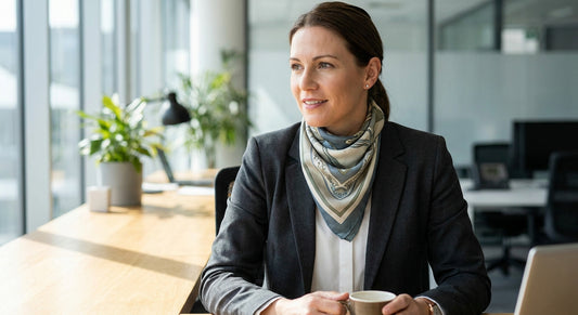 Silk scarf for office attire