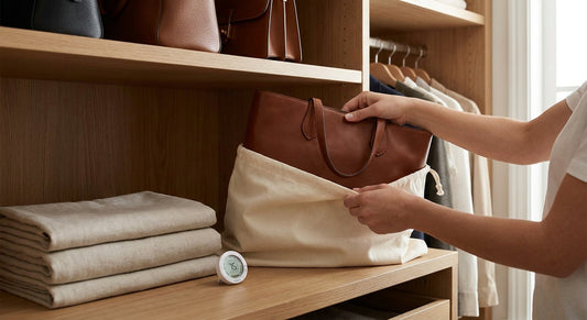 How to store a leather handbag properly