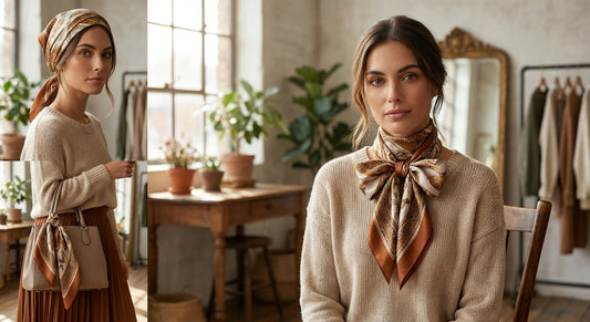 How to style a silk scarf four ways
