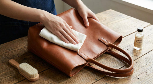How to clean a leather tote bag