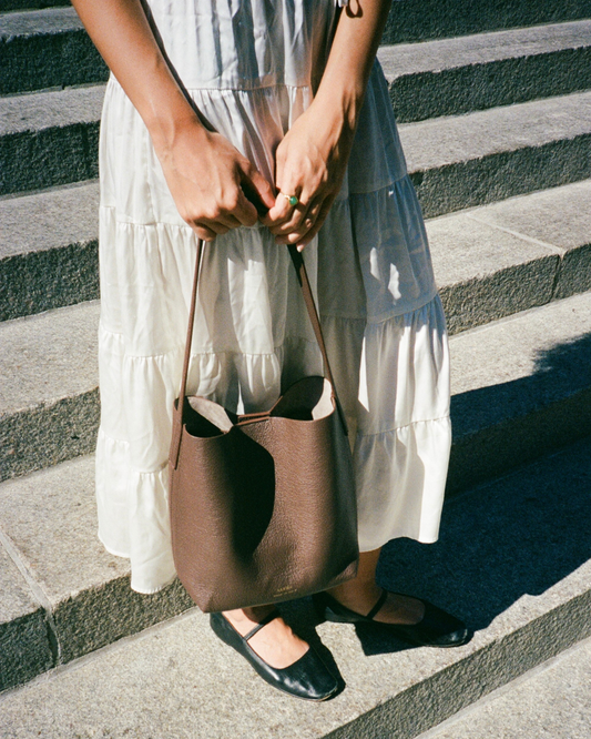 Everyday Mini Bucket Bag | 100% Full Grain Italian Leather, Handmade in Italy