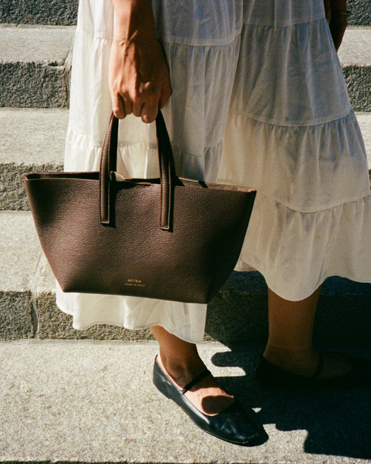Everyday Mini Tote | 100% Full Grain Italian Leather, Handmade in Italy
