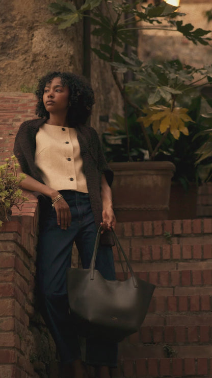 Everyday Tote | 100% Full Grain Italian Leather, Handmade in Italy